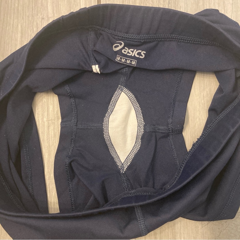 ASICS Navy Dark Blue Athletic Shorts - Picture 6 of 6